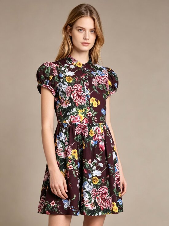 SEE BY CHLOÉ Dresses & Skirts - $498 NWOT SEE BY CHLOÉ Floral Print Cotton Multicolor Dress Size 38